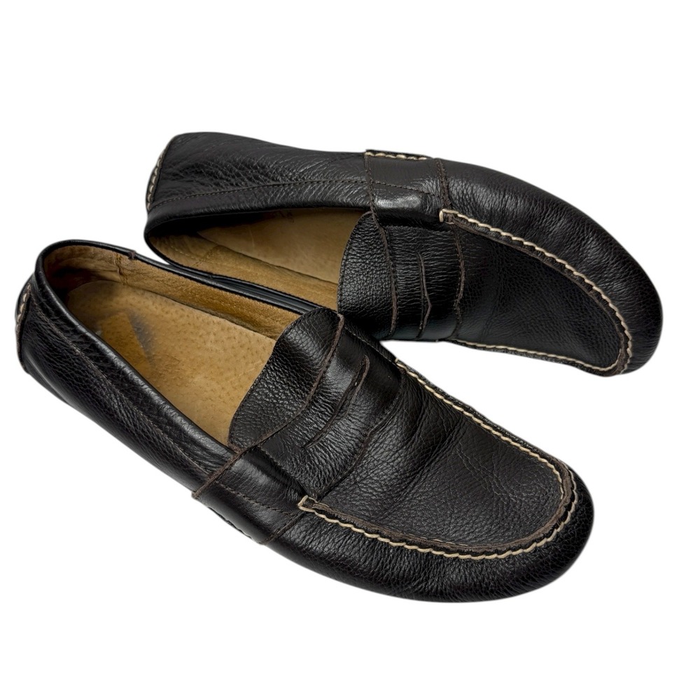 POLO RALPH LAUREN Telly II Brown Leather Penny Driving Loafers Size 11D